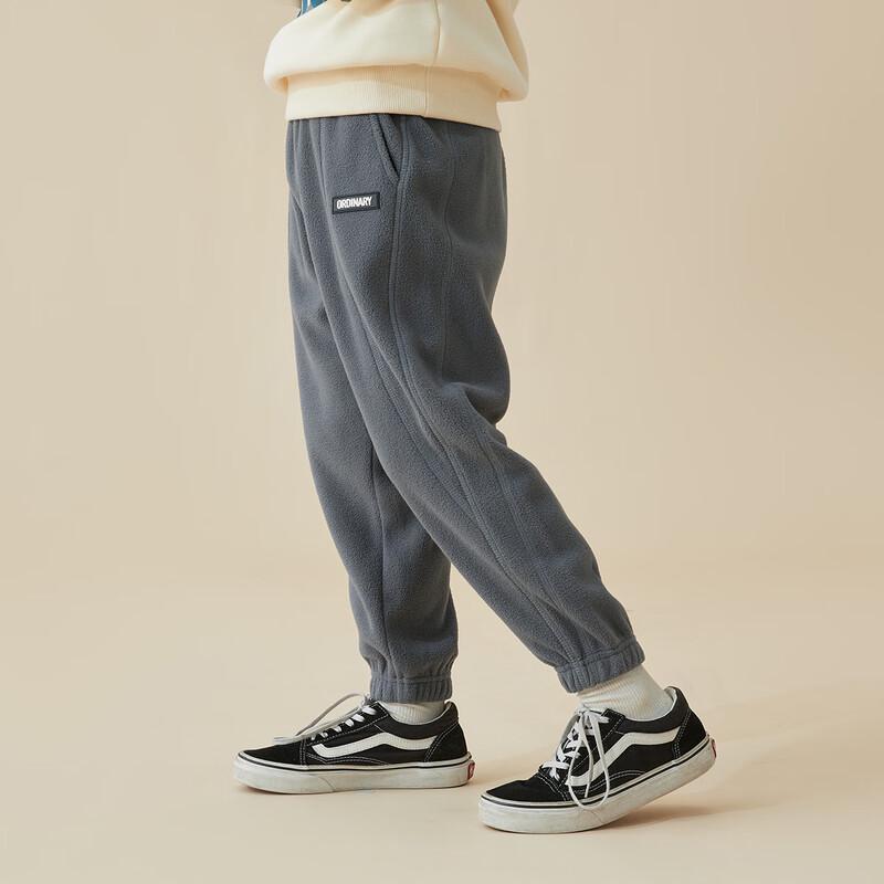 

Boys Double-Sided Fleece Jogger Pants 110