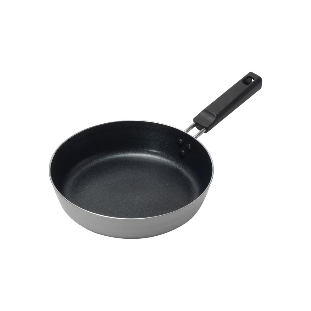 Pearl Metal Frying Pan, 22cm, IH Compatible, All Heat Source Compatible, Non-stick Coating, Chiiino HB-6555
