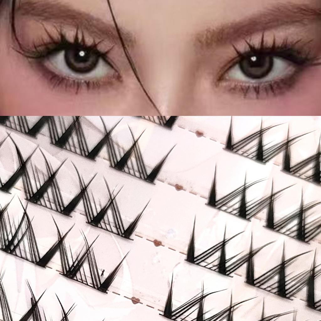 Comic Long-Lasting Fake Lashes with Eye Tail Lengthening Enlarge Your Eyes Design Ideal for Cosplay and Costume Parties