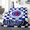 Name Custom Rangers Fc Print Flannel Blanket High Quality Warm Comfortable Cover for All Seasons Perfect for Gifts Home Decor