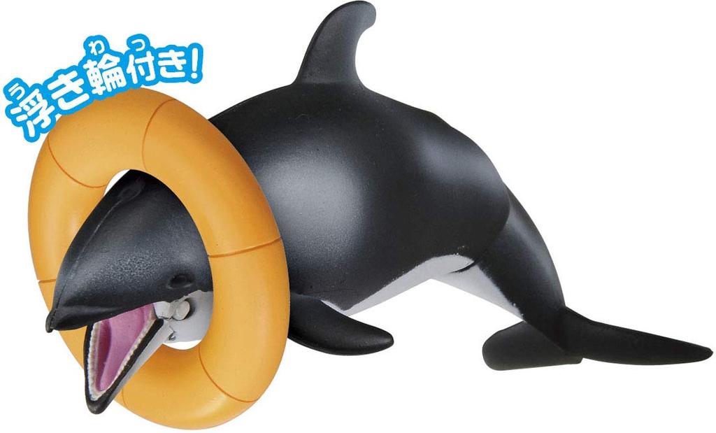 TAKARA TOMY Ania AS-19 Pacific White-Spotted Dolphin (Floating Version) Animal Dinosaur Toy