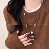 Cartoon Dachshund Pendant Necklace Female Design Sense Long Neck Sweater Sweater Chain Accessories