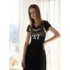 Egoist Color Block Lace Short Sleeve Dress  Es2oop03 