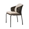 Nordic Small Apartment Restaurant Garden Chairs Outdoor Courtyard Patio Leisure Chair Balcony Front Desk Coffee Shop Back Chair