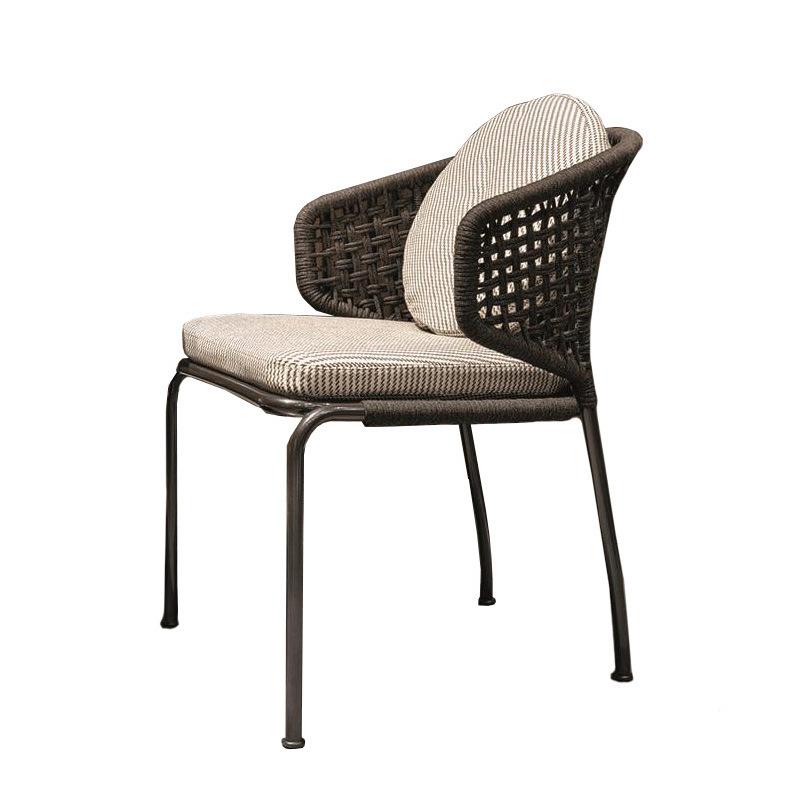 

Nordic Small Apartment Restaurant Garden Chairs Outdoor Courtyard Patio Relax Chair Balcony Front Desk Coffee Shop Back Chair