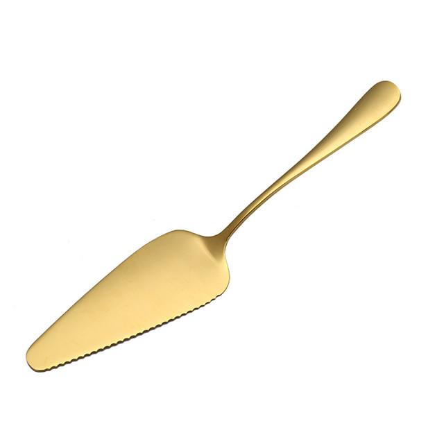 Stainless Steel Cake Server, 9-Inch Pie Server, Wide Cake Pizza Cutter Tart Dessert Slicer for Party