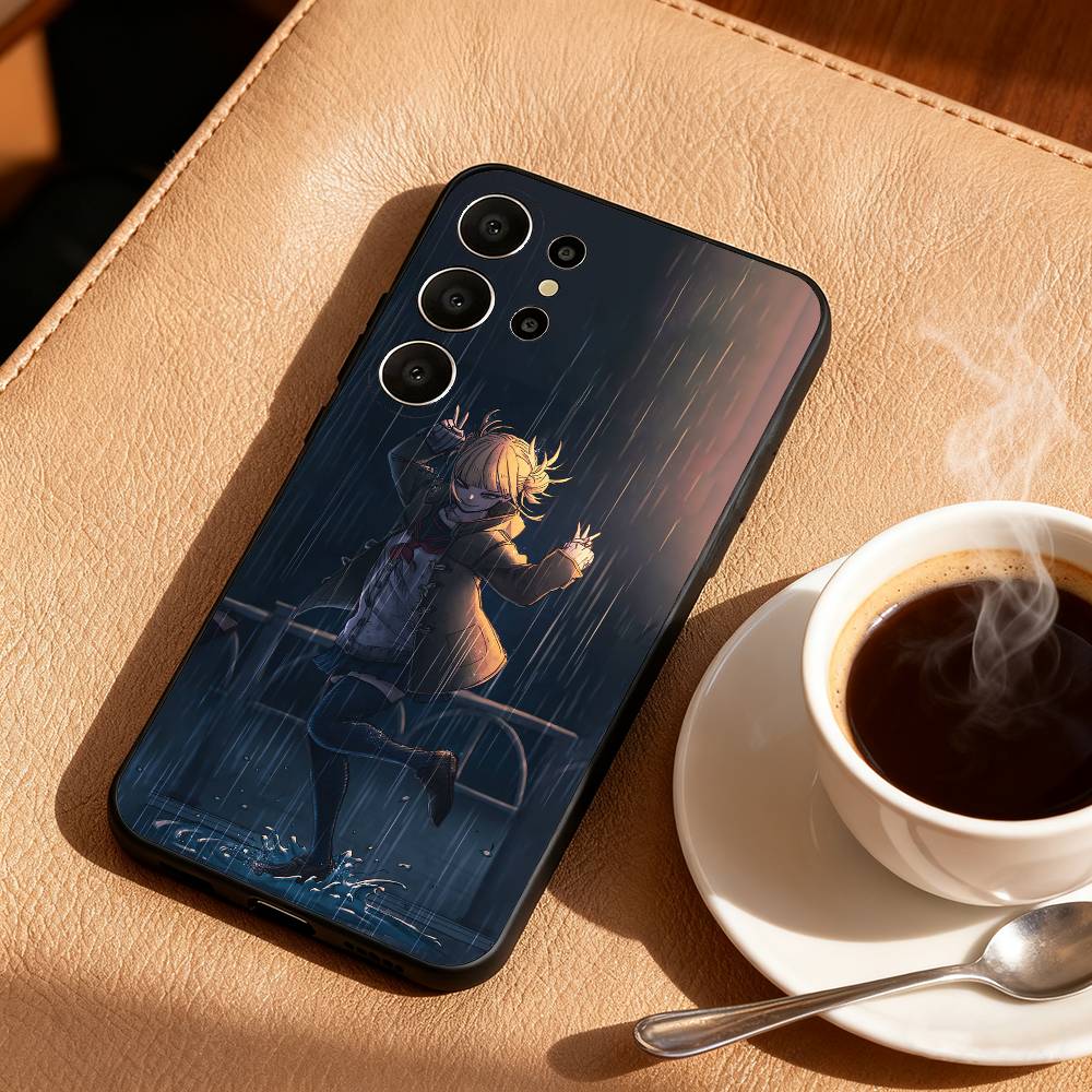 My Hero Anime  H-Himiko Toga Phone Case For Samsung S26,S25,S24,S21,S22,S23,S30,Ultra,S20,FE,Lite,10,9,Black Cover