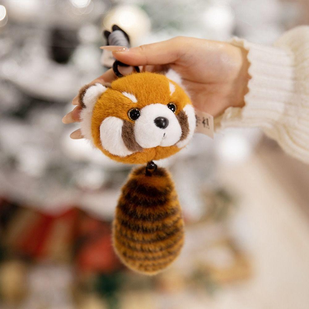 Cats Plush Keychain Lovely Design Zoo Animals Plush Keyring Plush Dolls Pendant  Gift Giving