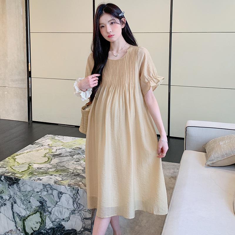 2026 Lightweight Luxury Tencel Maternity Summer Dress XL