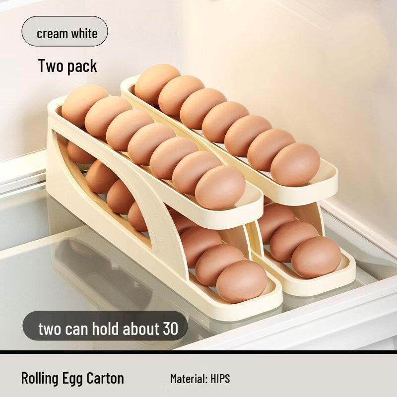 Automatic Rolling Egg Dispenser Refrigerator Storage