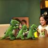 35cm Green Dinosaur Doll Simulation Plush Toy Handmade Doll Cartoon Anime Cute Pillow Cushion Home Decoration Children's Birt