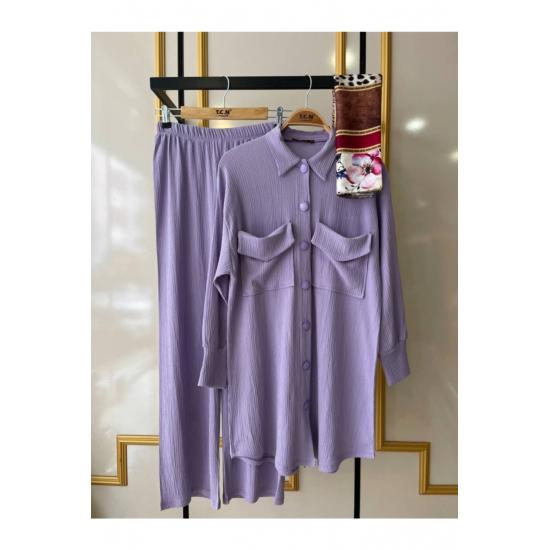 Costume Pantaloni Costum Hijab Dublu Buzunar