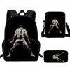 Set Zaino Scolastico CR7 per Bambini Tessuto Oxford Borsa a Doppio Scomparto con Tasca Frontale Astuccio Tracolla Ergonomico Dorsale