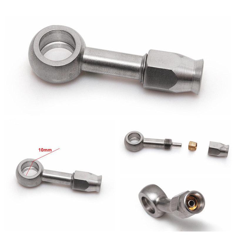 Suitable for Car and Motorcycle Brake Fisheye Stainless Steel Brake Hollow Steel Throat AN3 Oil Pipe Tee Banjo Joint