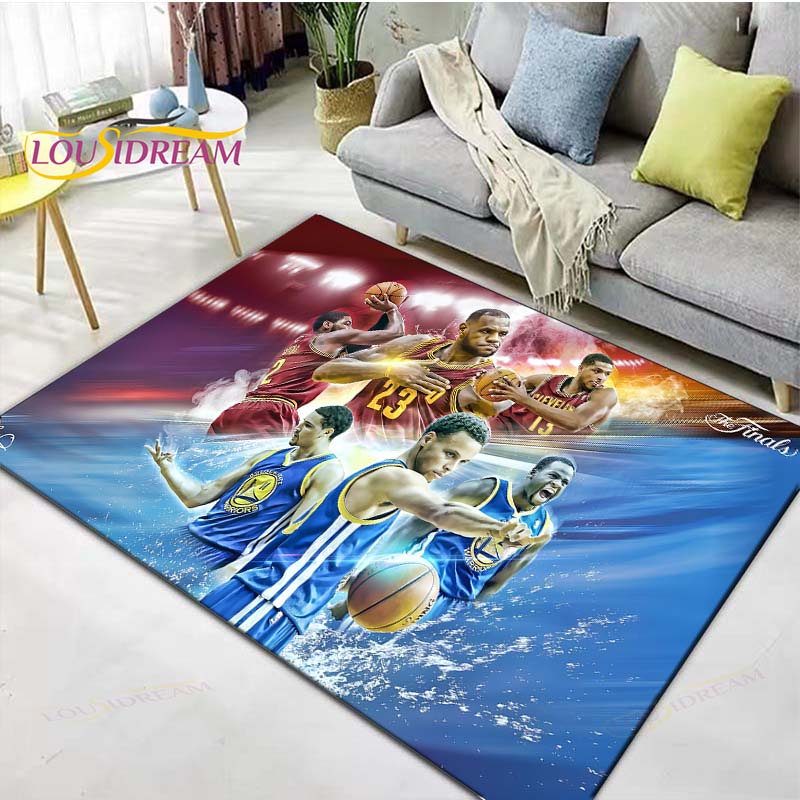 Basketball Star L-LeBron J-James K-Kobe Printed Carpet Outdoor Rug Area Rug Non-slip Carpet Bedroom Decor Carpet for Room Gift