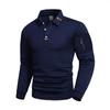 Herren Poloshirt mit Revers, gespleißter Tasche und Reißverschluss-Dekoration für den täglichen lässigen Sport