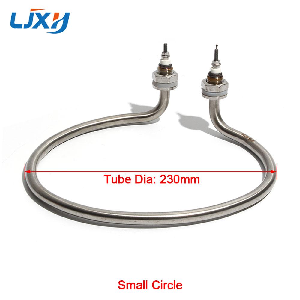 LJXH Round Heating Rod Electric Heating Pipe Noodle Cooking Stove Barrel Soup Pot Heating Tube 220V/380V 3KW/4KW Heater Element 220V 3KW