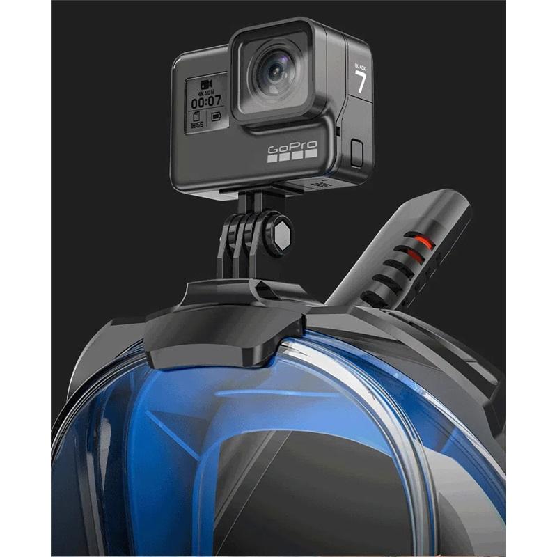 Full Face Snorkeling Mask Double Tube Silicone Full Dry Diving Mask Adult Swimming Mask Diving Goggles