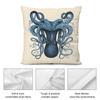 B-Blue Sea Creature Pillow Case Living Room Sofa Decorative Cushion Cover Simple Household Light Luxury Printed Pillow