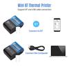 58mm Mini Portable Thermal Receipt Printer Mobile Wireless Bluetooth Ticket Bill Printer For Android IOS Windows Receipt Printer