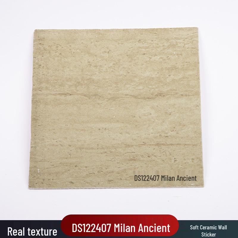 Weiche Keramik Flexible Travertin 3D Wandaufkleber, Biegsame PU Stein Haut für Außenwände