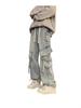 Men's Multi-Pocket Cargo Jeans - Loose Fit, Wide Leg, Spring/Autumn/Winter Casual Trend Pants