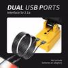 1/8 inch Cordless LED Work Light for DeWalt 18V Battery,  Jobsite Flood Lights, Portable Outdoor Flashlight Dual USB Charging