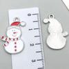 20-Piece Christmas Oil Drop Jewelry Set: Santa, Snowman, Bell, Elk Bracelets & Pendants