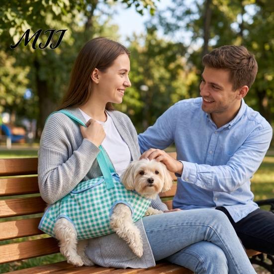Pet Carrier for Small Pets Crossbody Carrier, Dog Sling with Four Leg Holes, Breathable Portable Handbag Adjustable Strap Dogs Cats Lightweight