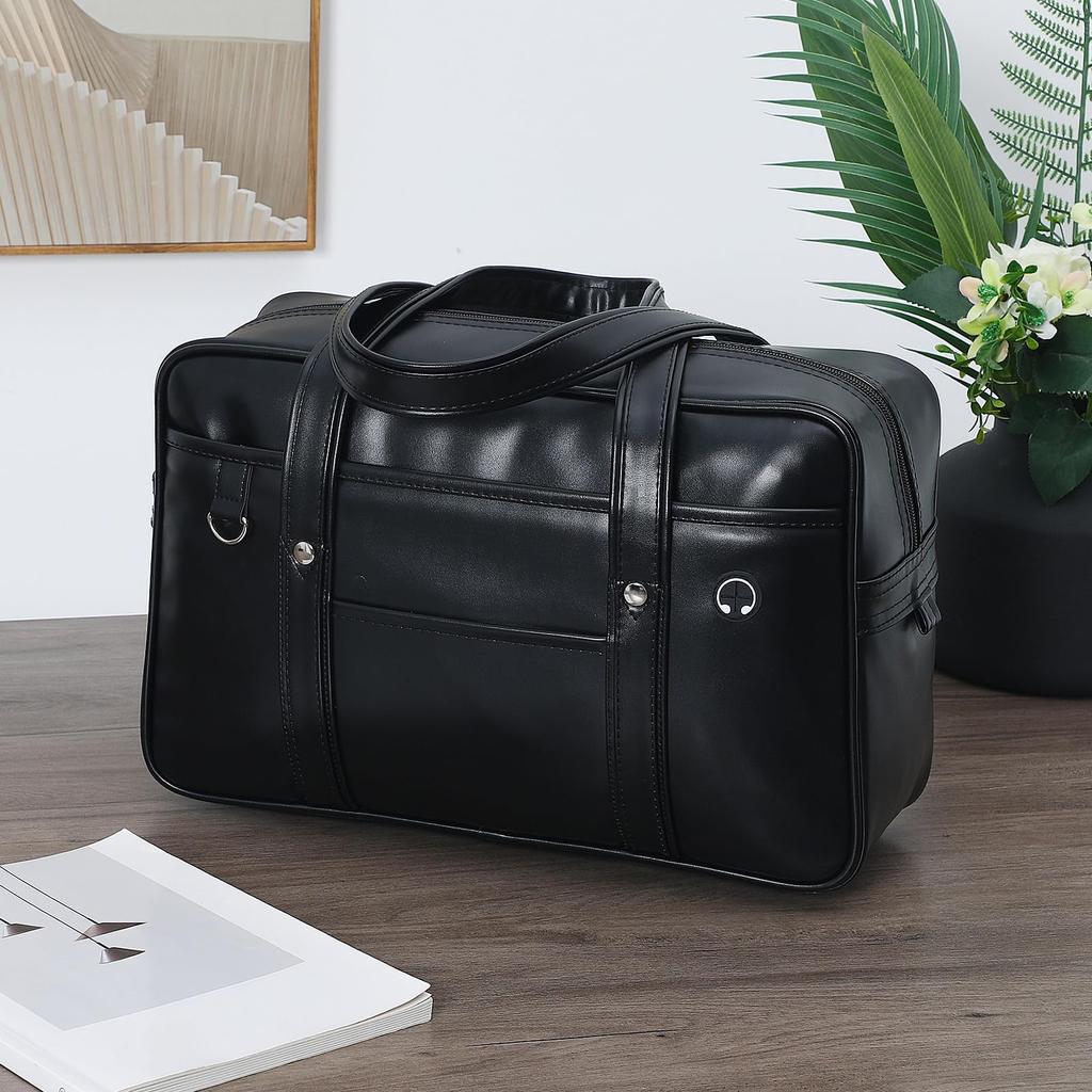 TOYMYTOY School Bag for High School Boston Long Shoulder Student Large Synthetic Boston Bag Students, Girls, Bag, Strap, Bag, Capacity, Leather,