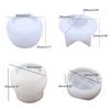 Resin Box Molds with Lids 3D Jar Silicone Mold Trinkets Storage Container Box Mold for Resin Casting Home Decoration