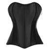 Corsetto modellante a zip in raso da donna per controllo pancia Shapewear snellente Top