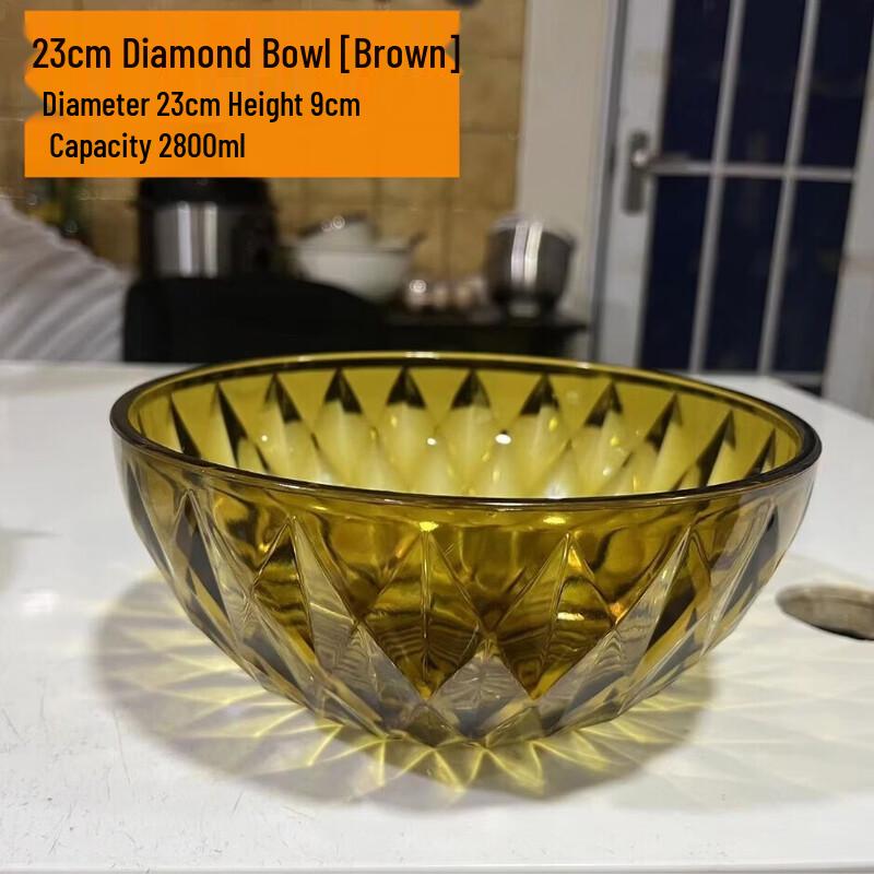 Transparent Acrylic Cream Style Serving Bowl