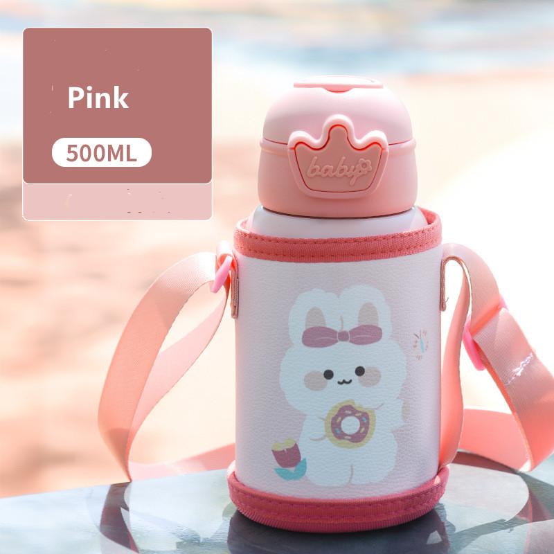 500ml Dinosaur Children's Thermos Bottle Cute Kids Thermal Water Bottle Stainless Steel Thermos Mug For Student Water Cup