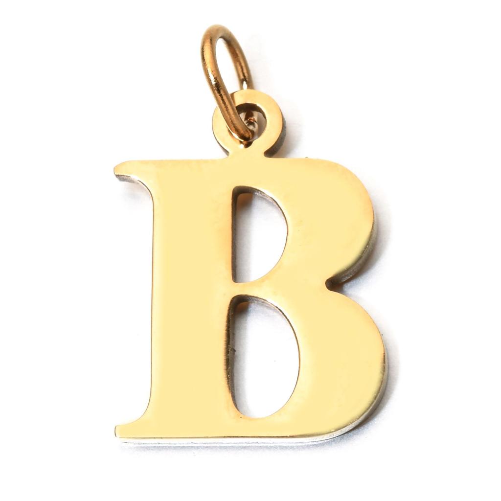 Handmade Stainless Steel English Letter Pendant - Non-Fading Charm