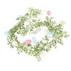 Color Egg Garland Decor Glowing Eggs Floral Vine String for Fireplace Mantel Staircase Door Window