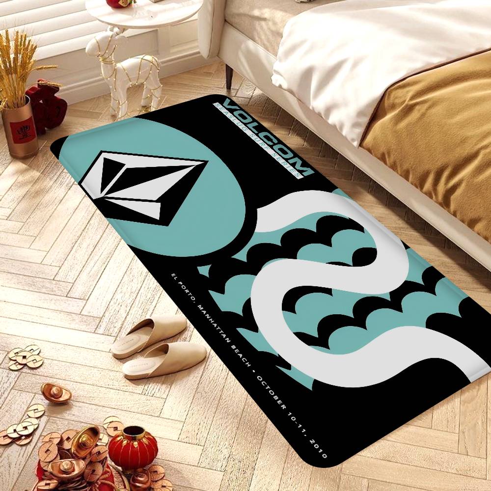V-Volcoms Door Mat Washable Non-Slip Living Room Sofa Chairs Area Mat Kitchen Toilet Rug