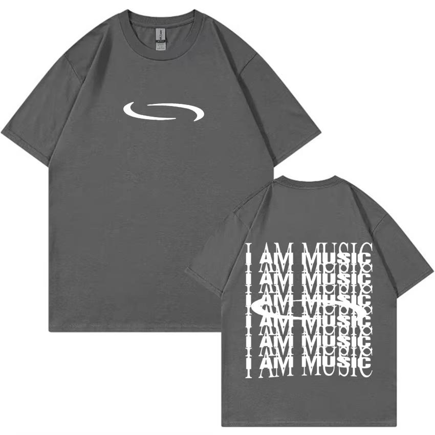 Playboi Carti I AM MUSIC Logotyp T-shirt Opium Ken Carson Narcissist Tour Rap 2025 Sommar Män Kvinnor Toppar Casual Oversized T-shirts