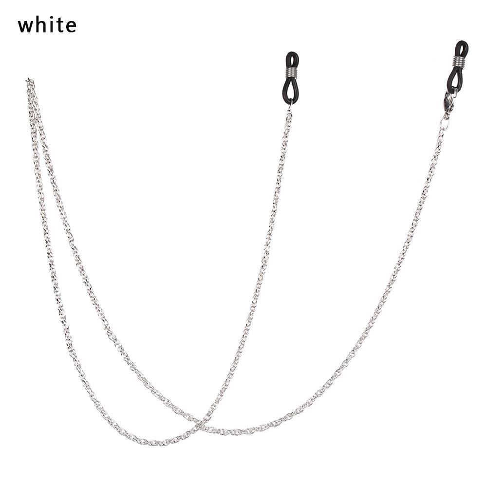 Fashion Anti Slip Metal Reading Glasses Chain for Women Sunglasses Cords Eyeglass Lanyard Hold Straps Gold Silver Black Necklace