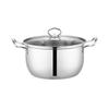 24cm Stainless Steel Double Handle Soup Pot
