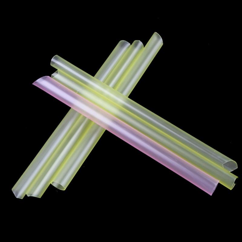 20Pcs Reusable Colorful Hard Plastic Stripe Drinking Straw Clean Wedding Sale