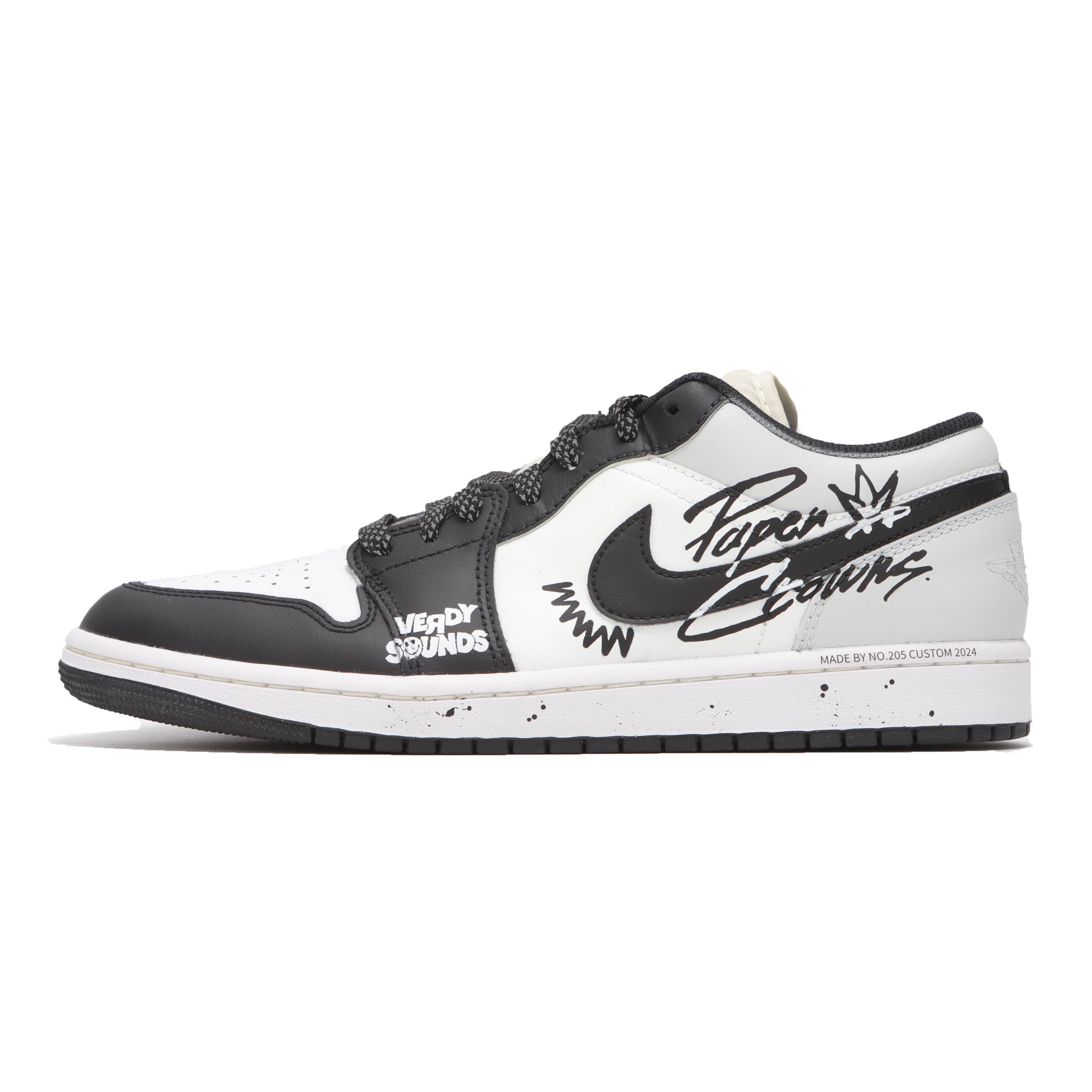 

Jordan Air Jordan 1 Abrasion Resistant Abrasion Resistant Low top Vintage Basketball Shoes Unisex Black White 553558-165(Team24-) 39