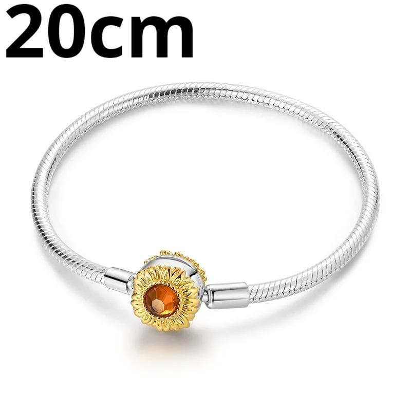 New Golden Sunflower Copper Charms Lucky Stars Beads Fit Bracelets & Necklaces Sun Moon Diamond Pendant Jewelry Diy