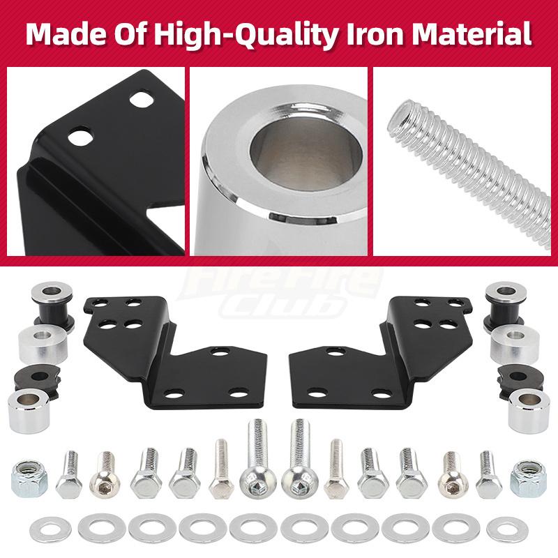 Motorcycle Docking Hardware Kit For Harley Touring Road King Street Road Electra Glide 1997-2008 Detachable Sissy Bar Solo Rack