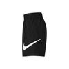 Nike Sport Casual Woven Big Logo Solid High Waist Loose Shorts Women Bottoms Black DM6740-010