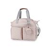 Large Capacity Polyester Diaper Bag for Moms Breast Pump Pocket Shoulder Tote & Insulated Bottle Pouch Multi-Functional Travel