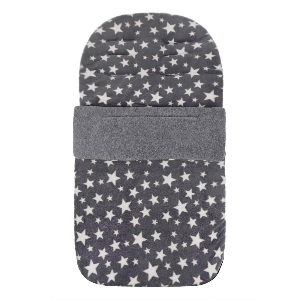 Footmuff for Stroller, Warm, Cold Protection, Autumn/Winter, Envelope Style Sleeping Bag, Warm, Soft, Star Pattern, Windproof, Swaddle, Baby Cuddle, M