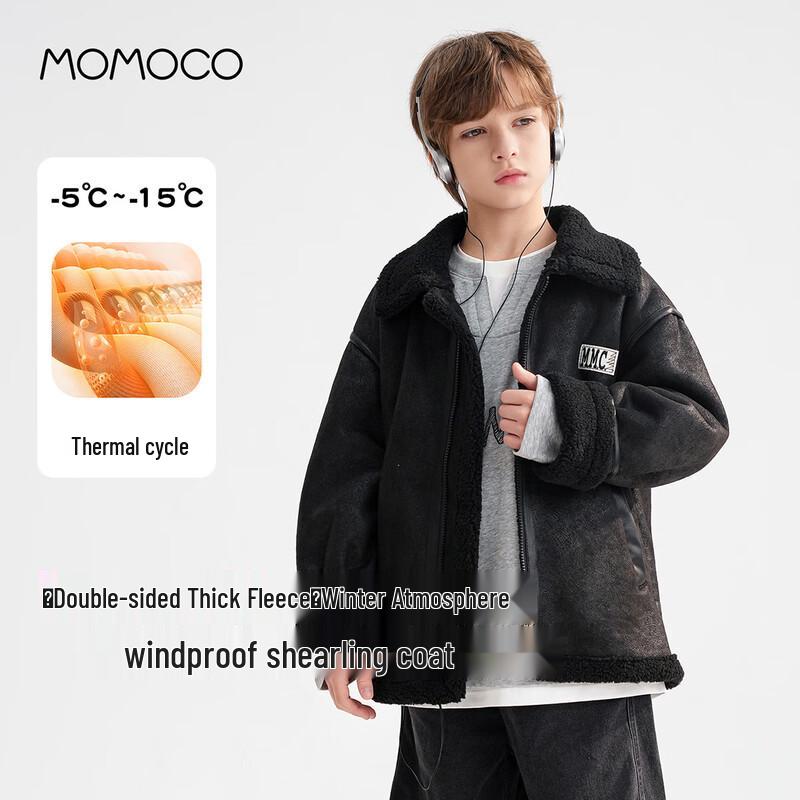 Зимняя куртка для мальчиков MOMOCO из искусственного мутона 110