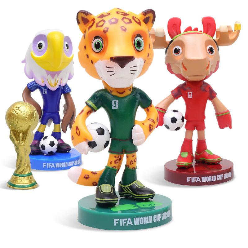 2026 FIFA Fussball-Weltmeisterschaft Maskottchen Figur Jaguar Fußballfan Sammlerstück Statue Premium Spielzeug