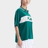 FILA 2023 Summer Casual Short Sleeve Polo Shirt Women tops Cats-Eye-Green A11W323115F-TQ